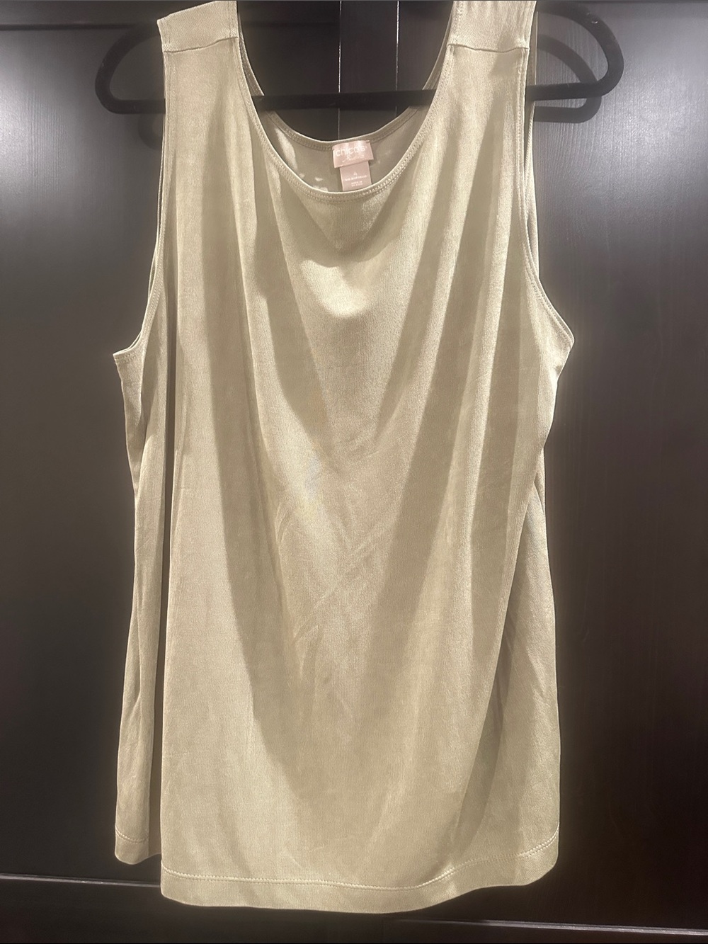 Chico's Light Sage Scoop Neck Tank Top